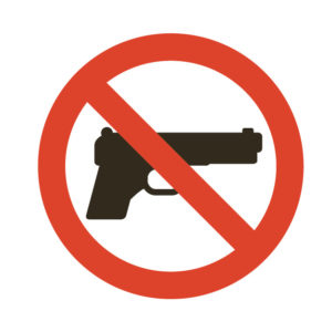 銃所持反対　禁止